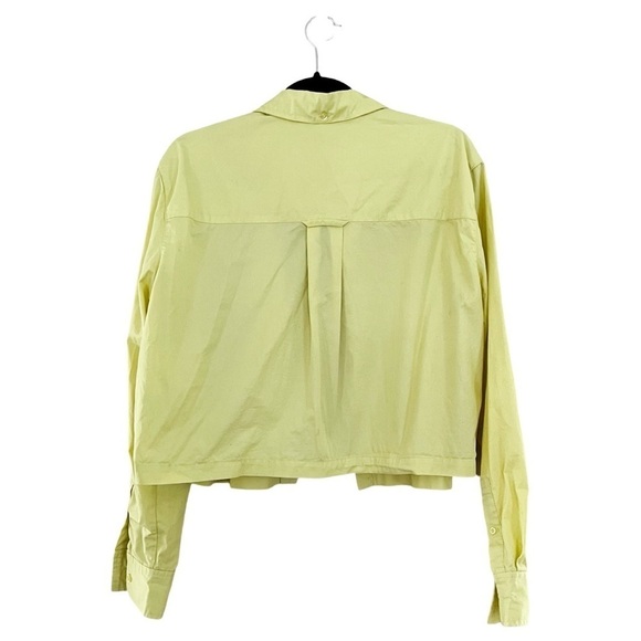 L'ACADEMIE Revolve Tory Button Down Poplin Shirt in Cornsilk Sz M - Picture 3 of 6